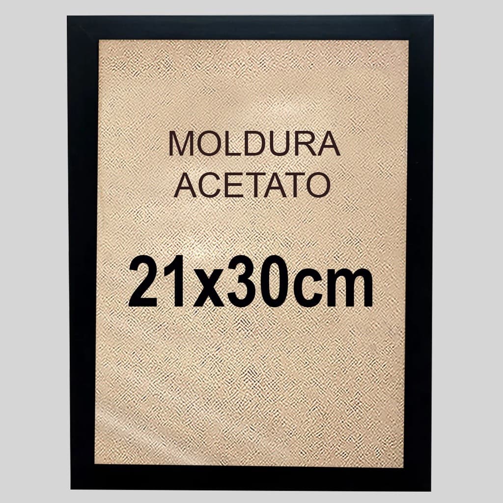 Moldura Quadro A4 Com Acetato 21x30cm