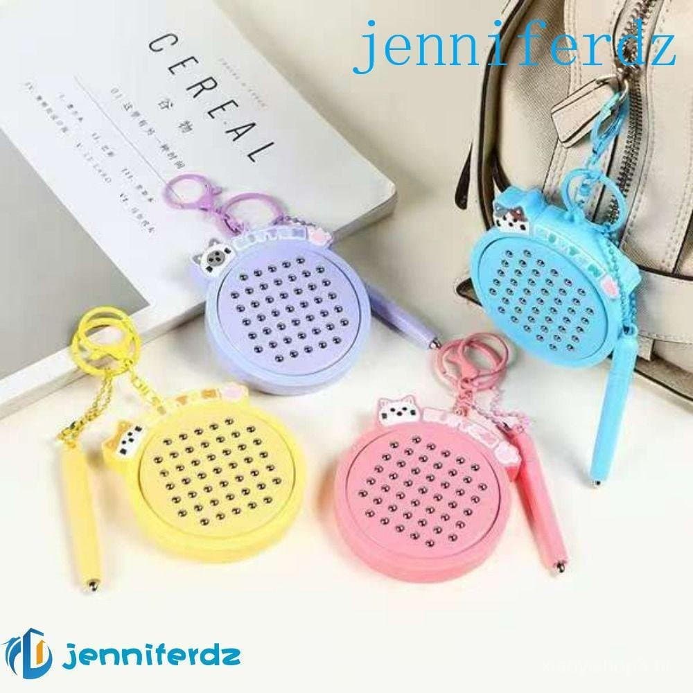 AJENNIFER Mini Chaveiro Engraçado , De Prancheta DIY Para Gatinho , Pingente De Gato De Desenho Animado De Brinquedo Rel
