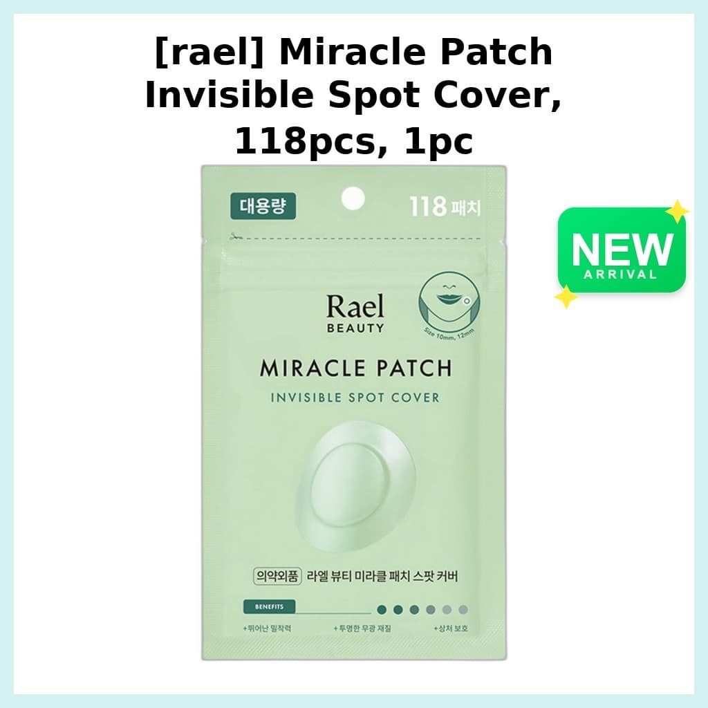 [rael] Capa De Ponto Invisível Miracle Patch , 118 Unidades , 1 Unidade/Coreano/Patches Hidrocolóides Da kglowbox