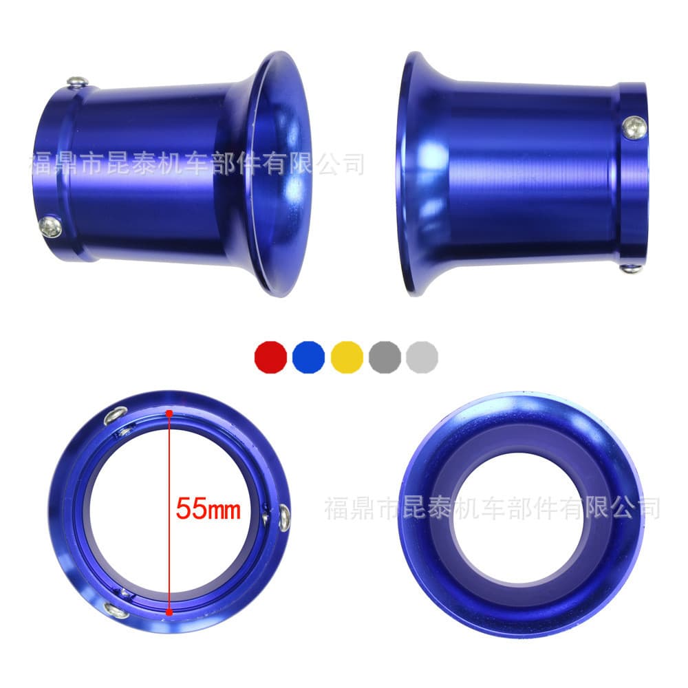 55mm motocicleta CNC coletor de ar copo grande sino boca filtro de ar para PWK32mm 34mm carburador