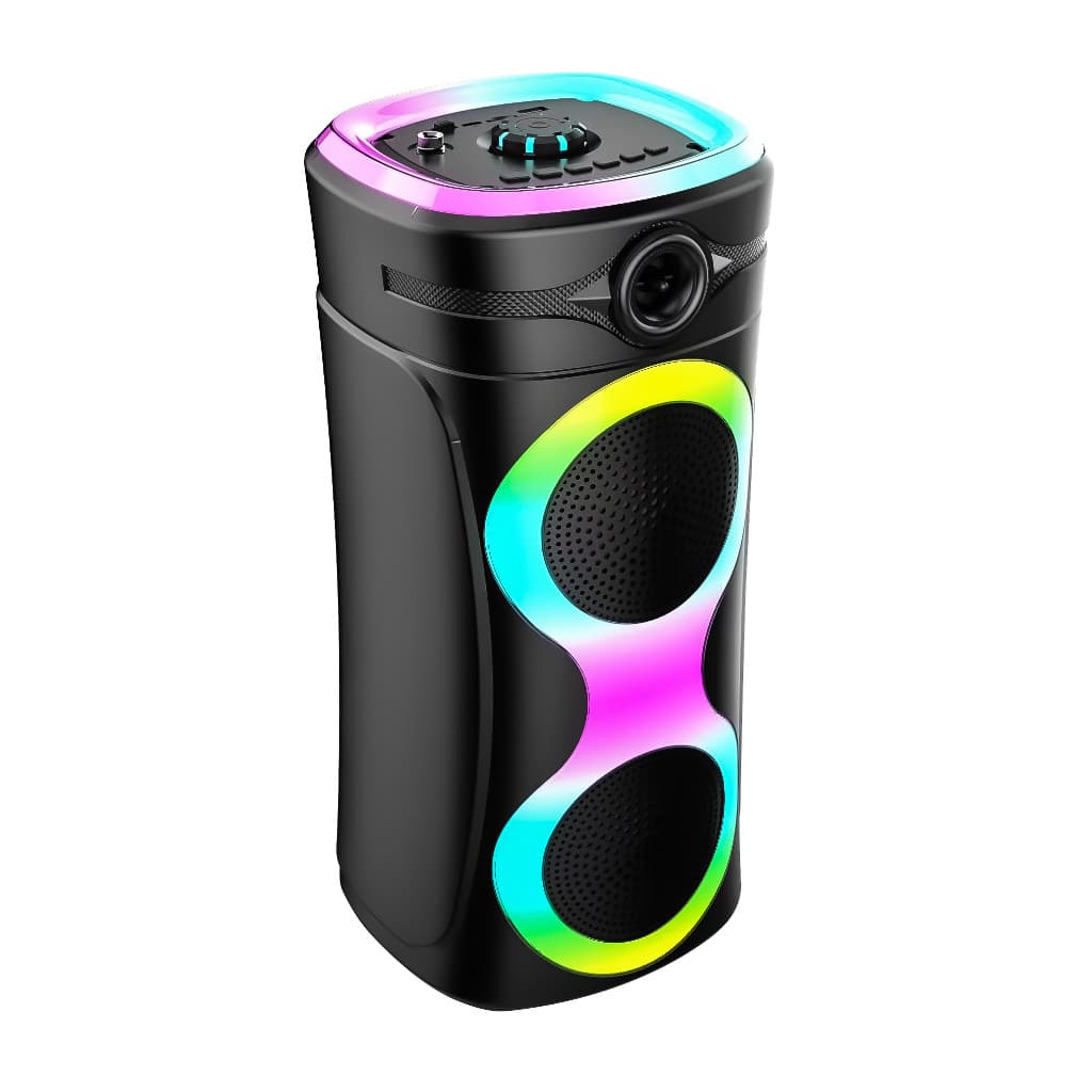 Super Caixa de som Potente 2000W karaoke bluetooth, pendrive, fm, microfone, luzes em led show, BT