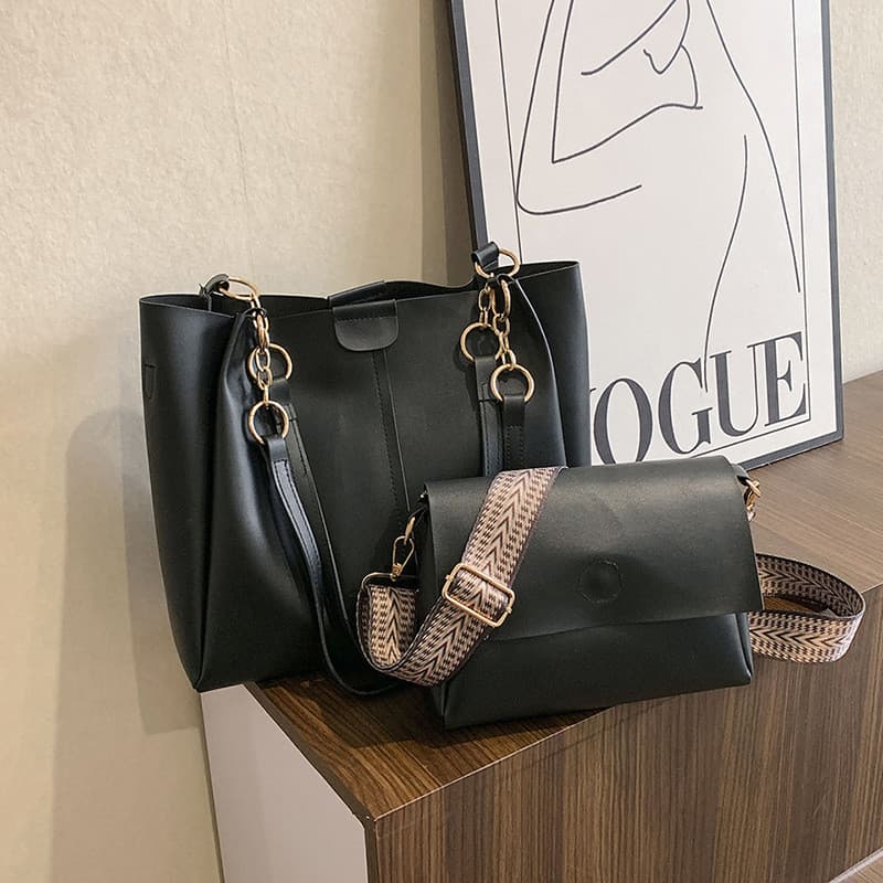 Estudantes universitários classe sacola feminina 2025 novo estilo na moda High-End bolsa de ombro grande capacidade moda