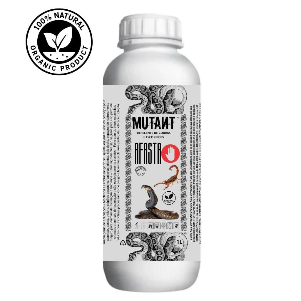 Afasta Espanta Cobra Aranhas E Escorpiões Repelente da mutant 1l