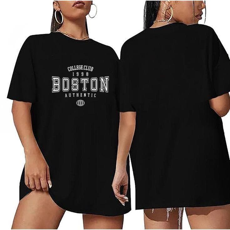 Camisetas Oversized Estampada Feminina Material 100% Algodão P ao GG