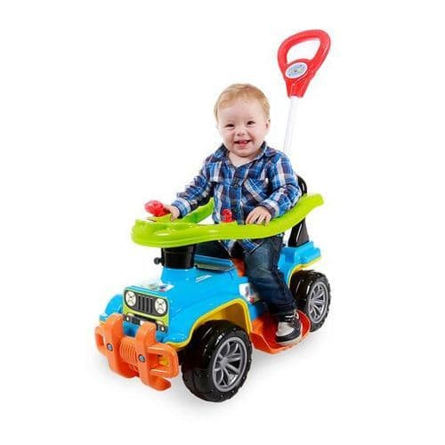 Carrinho Infantil Andador Empurrador Brinquedo Colorido Educativo Seguro