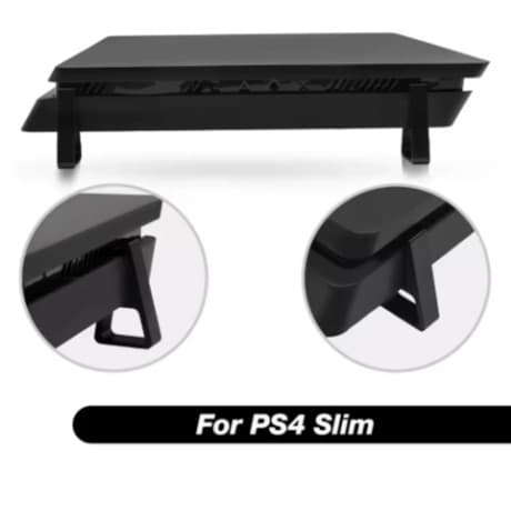 Kit 4 Suporte Pezinho Console Playstation Ps4 Slim - Posição Horizontal