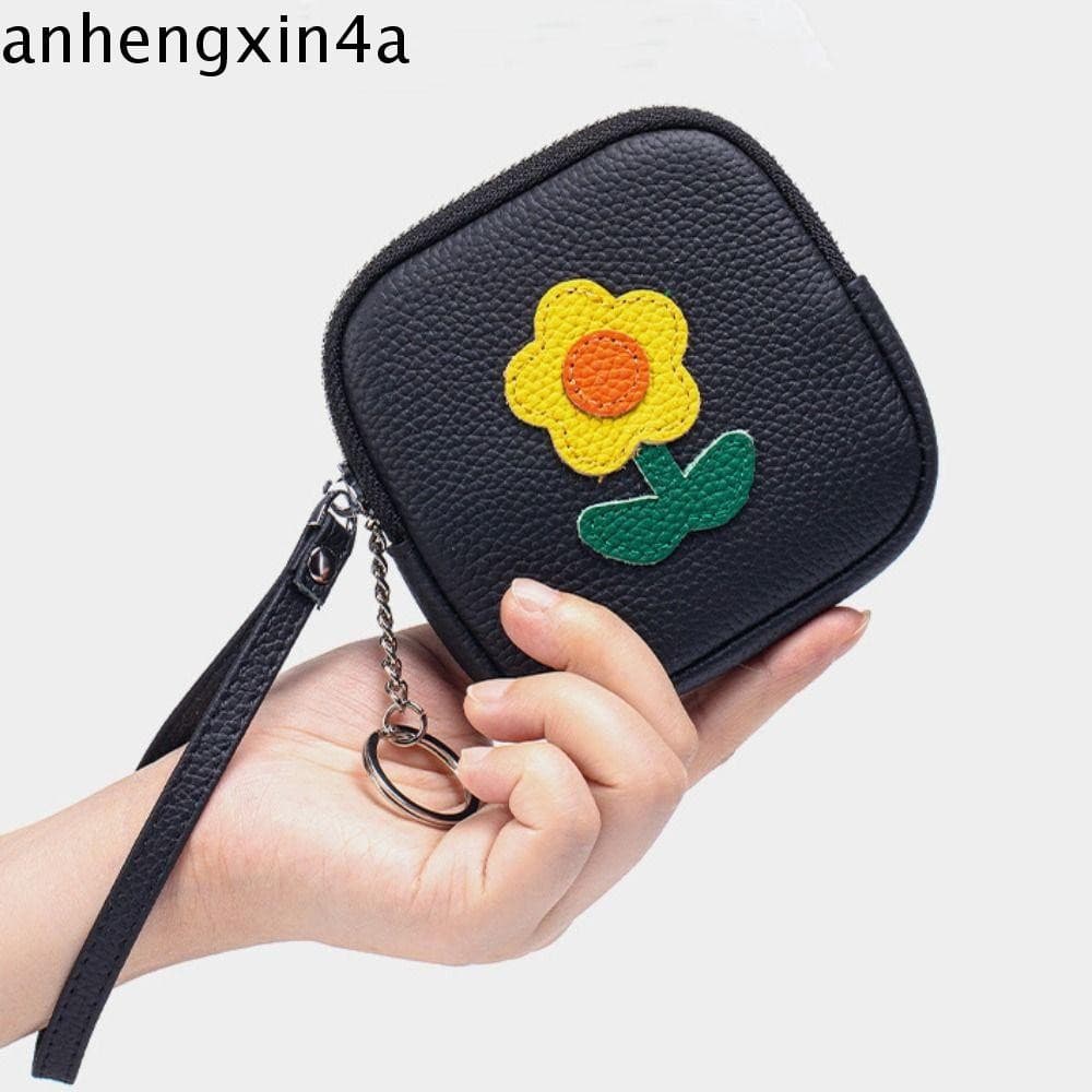 ANHENGXIN Mini Bolsa De Batom , Adorável Com Chaveiro Carteira De Flores Pequenas , Multifuncional De Armazenamento De F