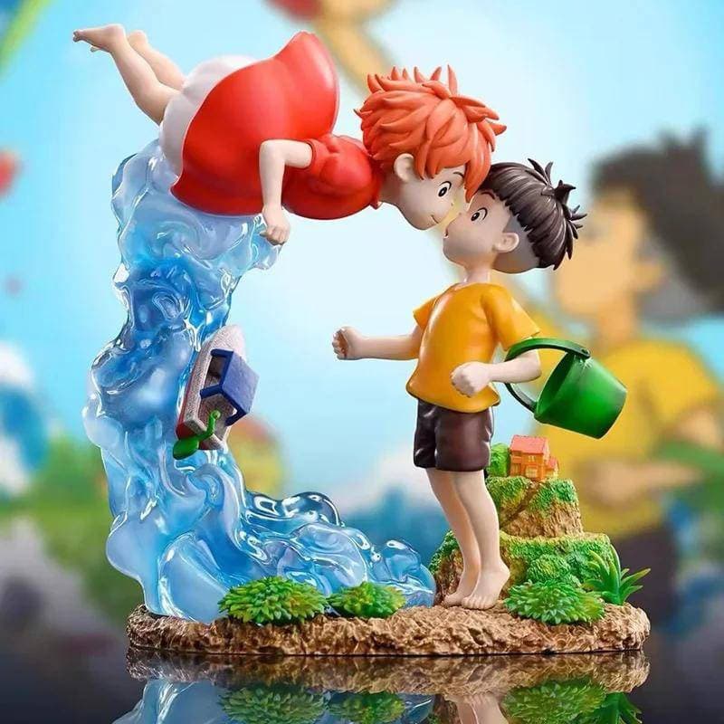 15cm Ponyo No Penhasco Anime Figura PVC GK Estátua Estatueta Modelo Boneca Coleção Decoração Do Quarto Brinquedos De Mes