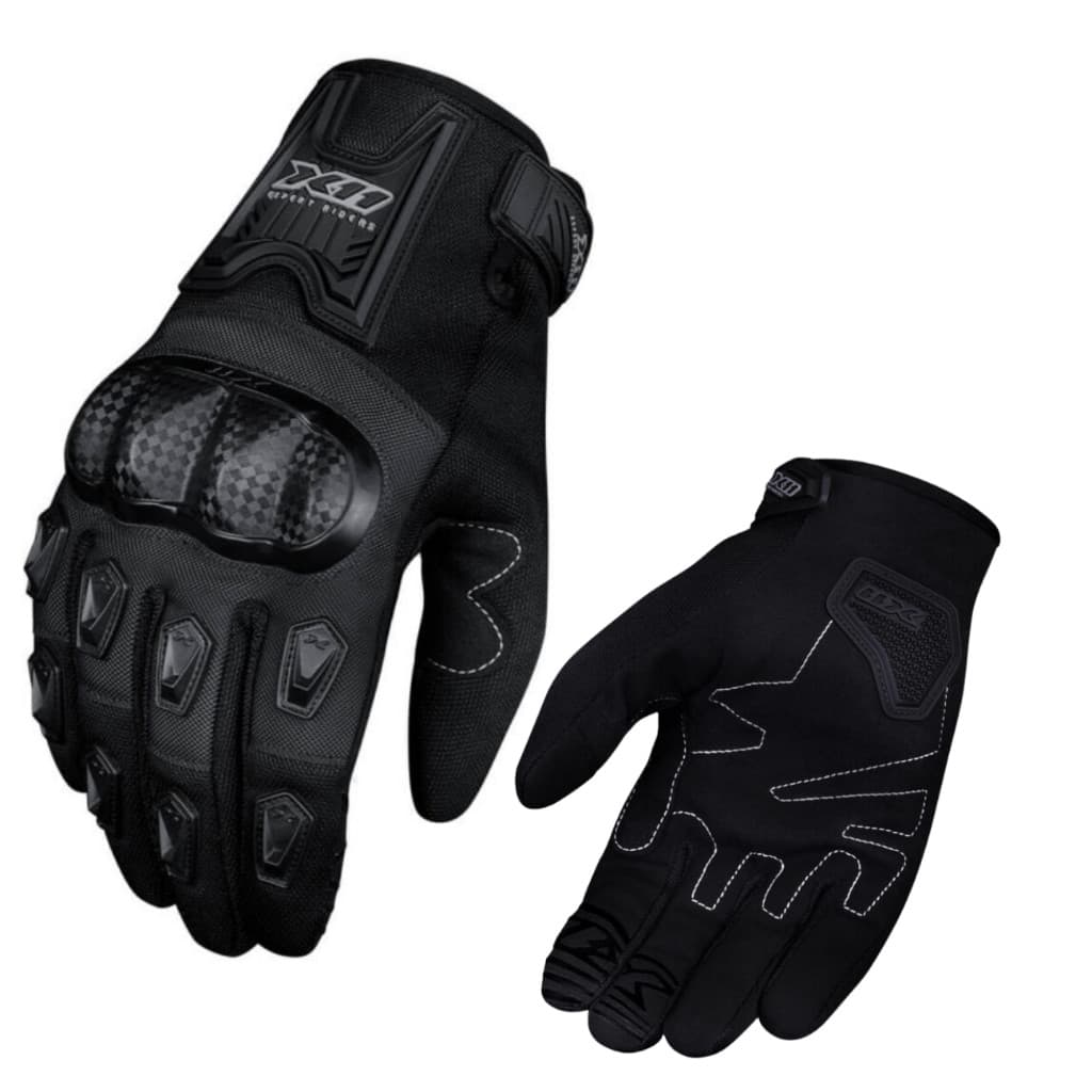 Luva Blackout 2 Motoqueiro Motociclista Motocross Motoboy Cor Preto