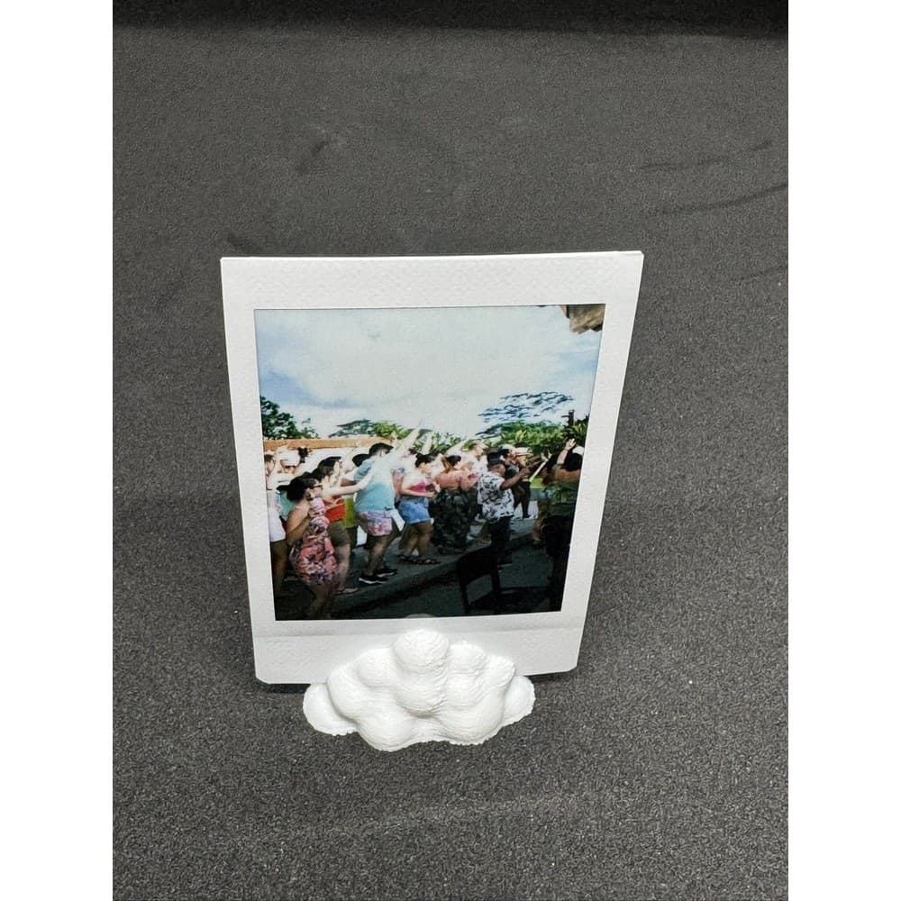 Kit 5 Suportes Foto Polaroid Nuvem - Decoração Mesa E Nicho