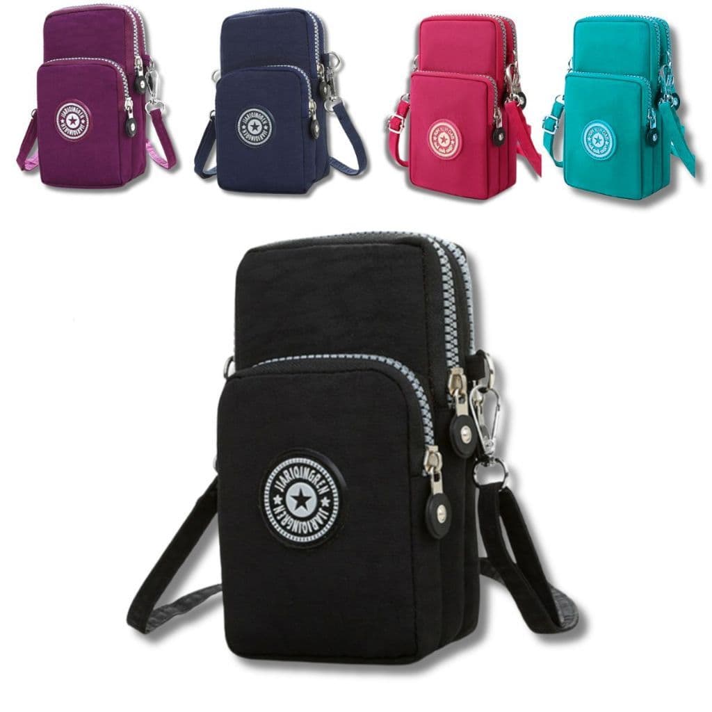 Shoulder Bag Mini Bolsa Tiracolo Pochete Necessaire Cores Transversal Masculino e Feminino Unissex