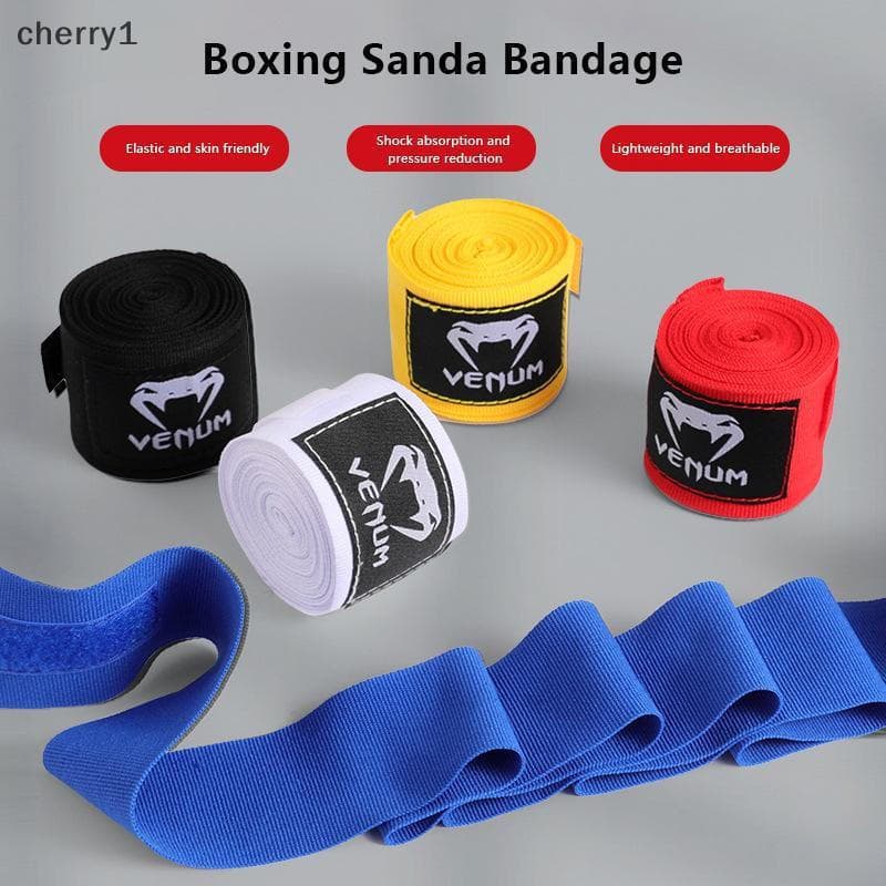 [cer] Bandagem De Boxe De 3/5 M De Algodão Respirável Protetor De Mão Elástico Envoltório De Pulso Fitness Sanda Muay Pu