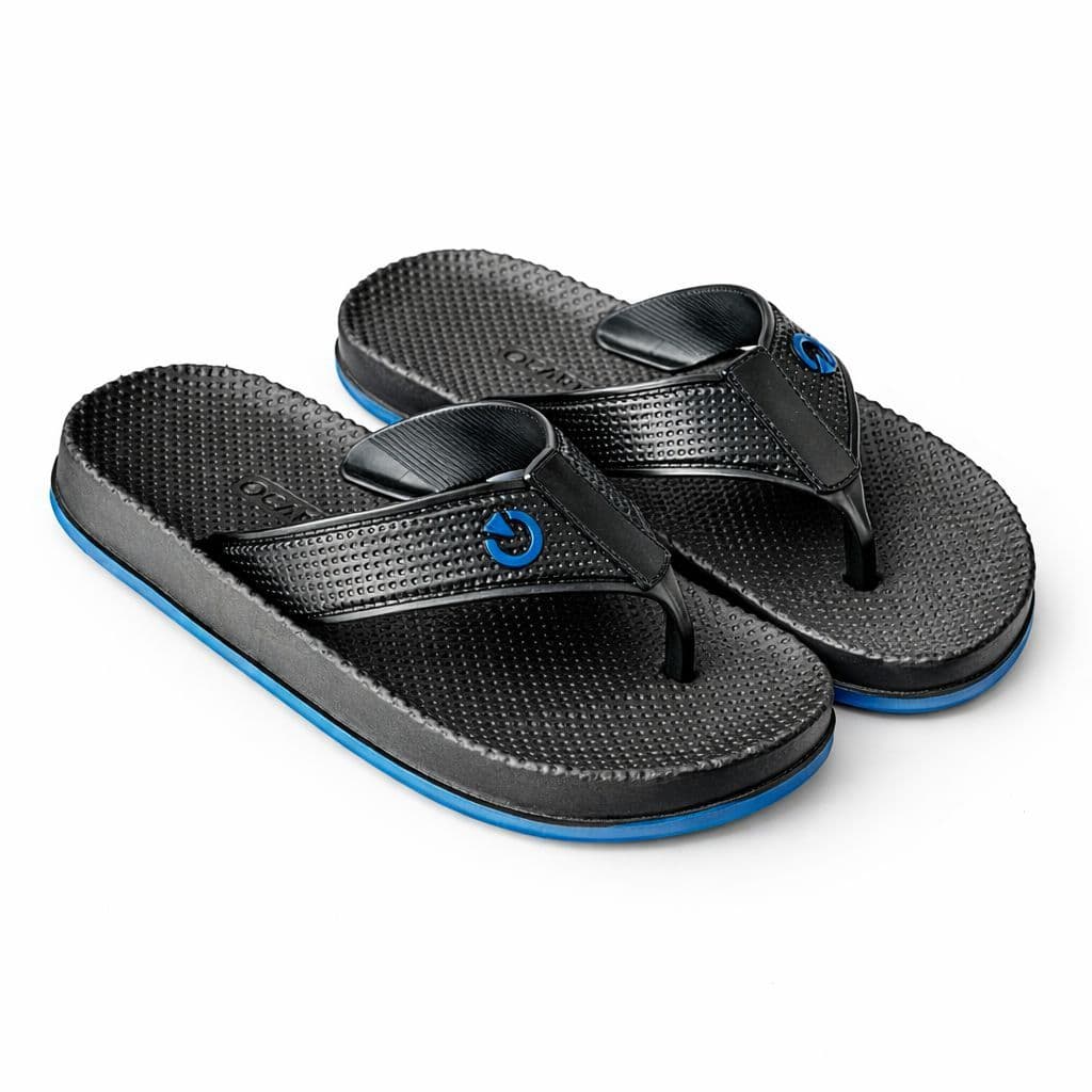 Chinelo Masculino Infantil Juvenil Menino Criança Preto 35/36 Macio Leve Escola Dia a Dia
