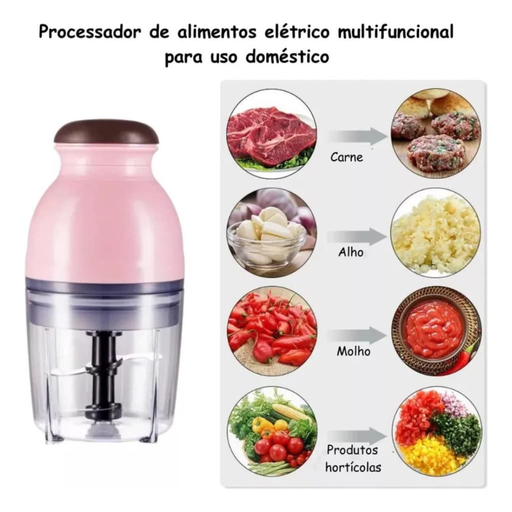 Moedor De Carne De Alimentos Picador De Frutas Eletrico 110V