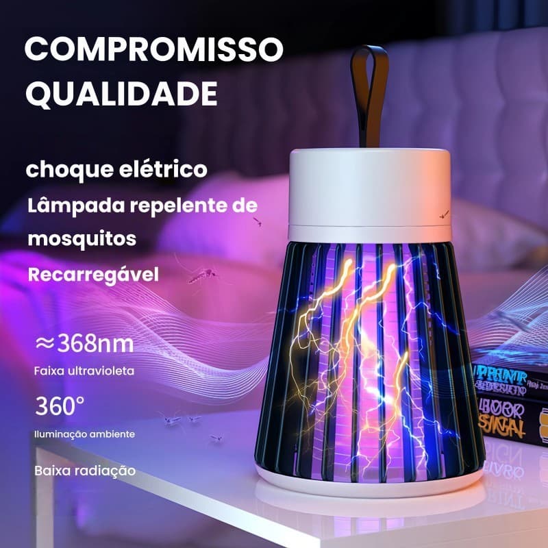 Luminaria Anti Mosquito Repelente Eletrico Lampara U.V Armadilha Para Insetos Direto USB Seguro Bebe Sem Cheiro