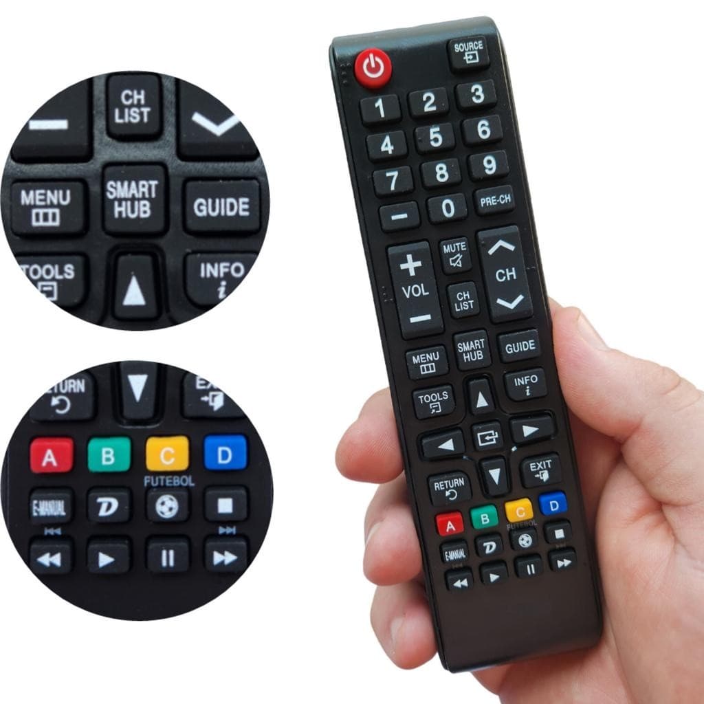 CONTROLE COMPATIVEL C/ TV SAMSUNG TODOS MODELOS DE SAMSUNG SMART 40" 42" 32"