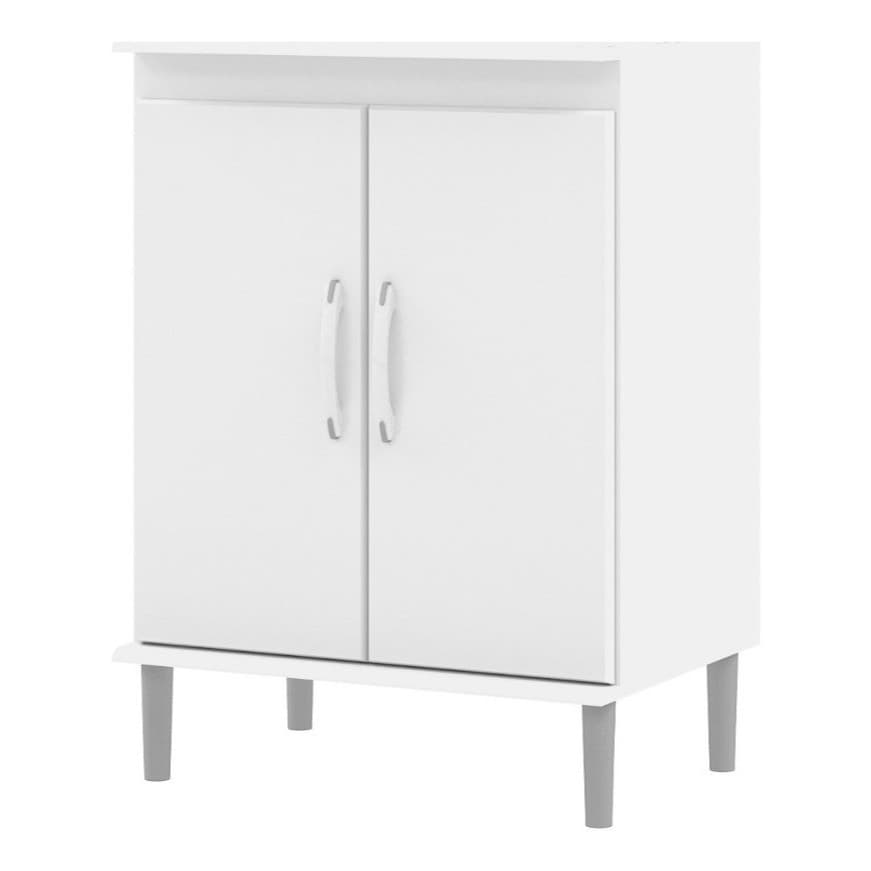 Armário Balcão Gabinete Organizador Cozinha 2 Portas Multiuso para Micro-ondas Beauty