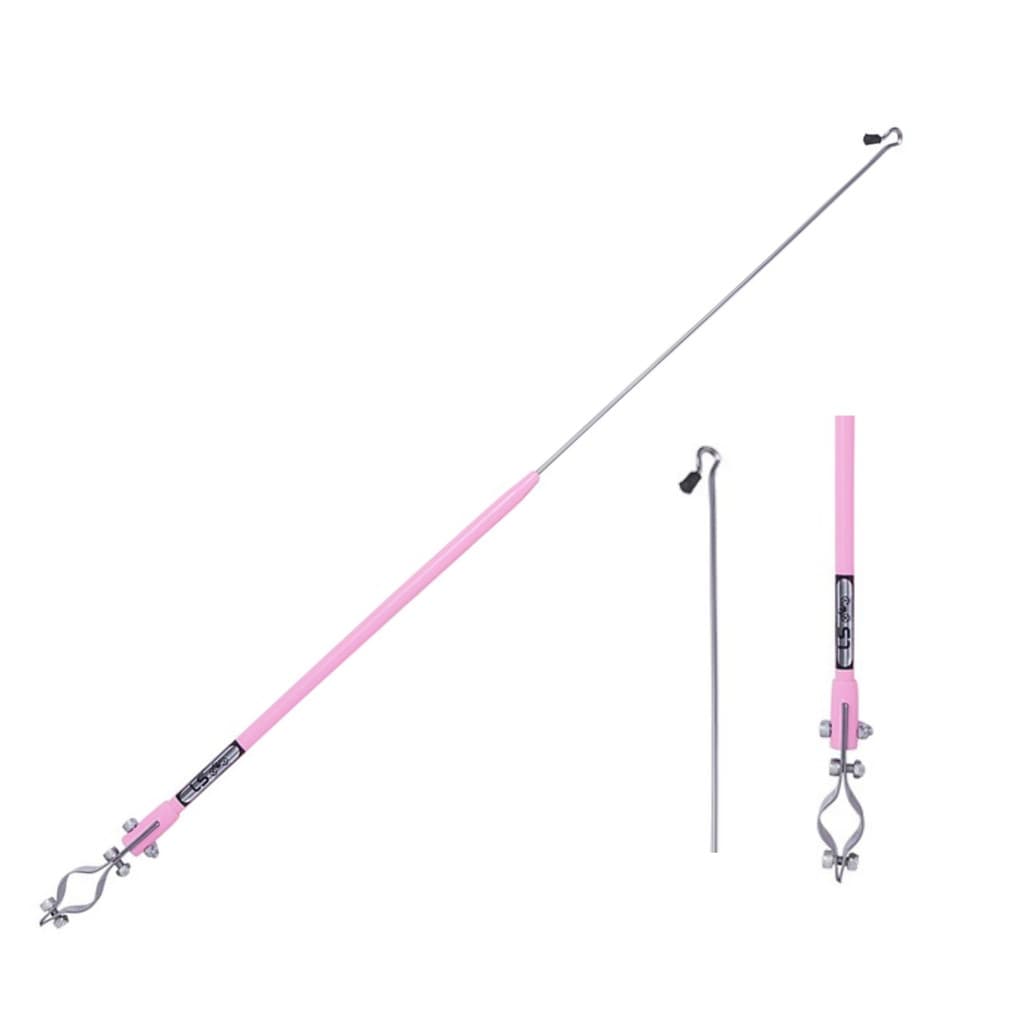 Antena Corta Pipa 2 Estágios Retrátil e Reclinável Guidão Rosa
