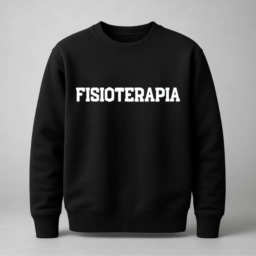 Moletom Blusa de Frio Fisioterapia Estampado Casaco Flanelado