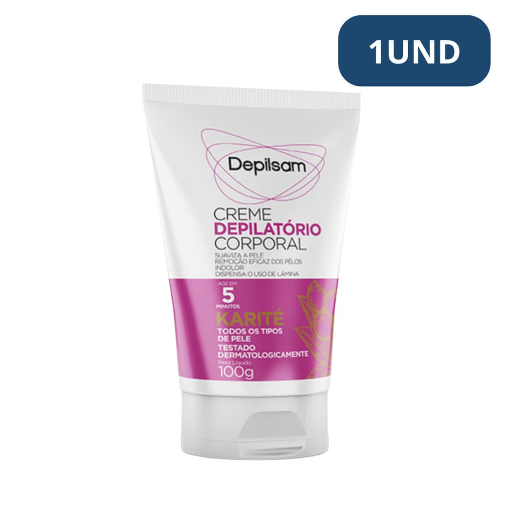 Creme Depilsan Depilatorio Corporal Manteiga de Karite 100g