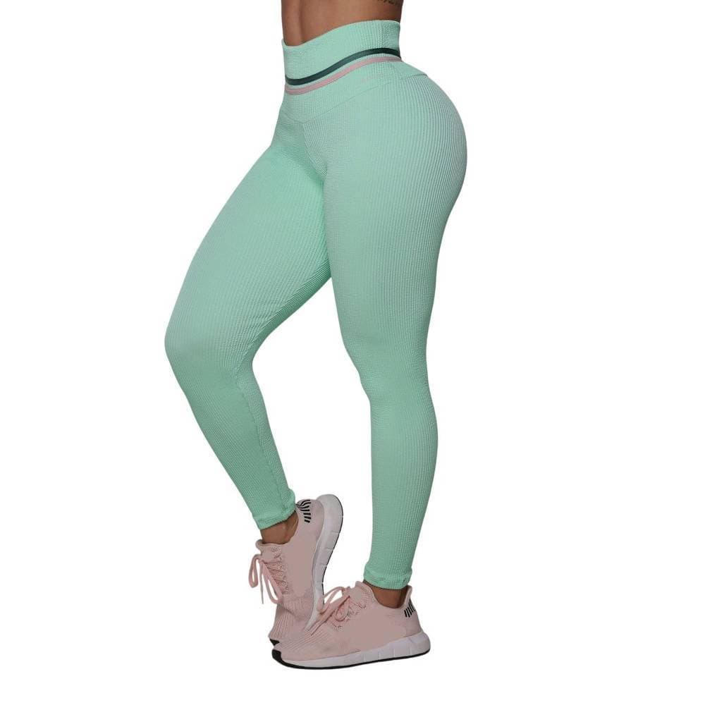 Calca Legging Empina Bumbum Jacquard Confort Mint Moving