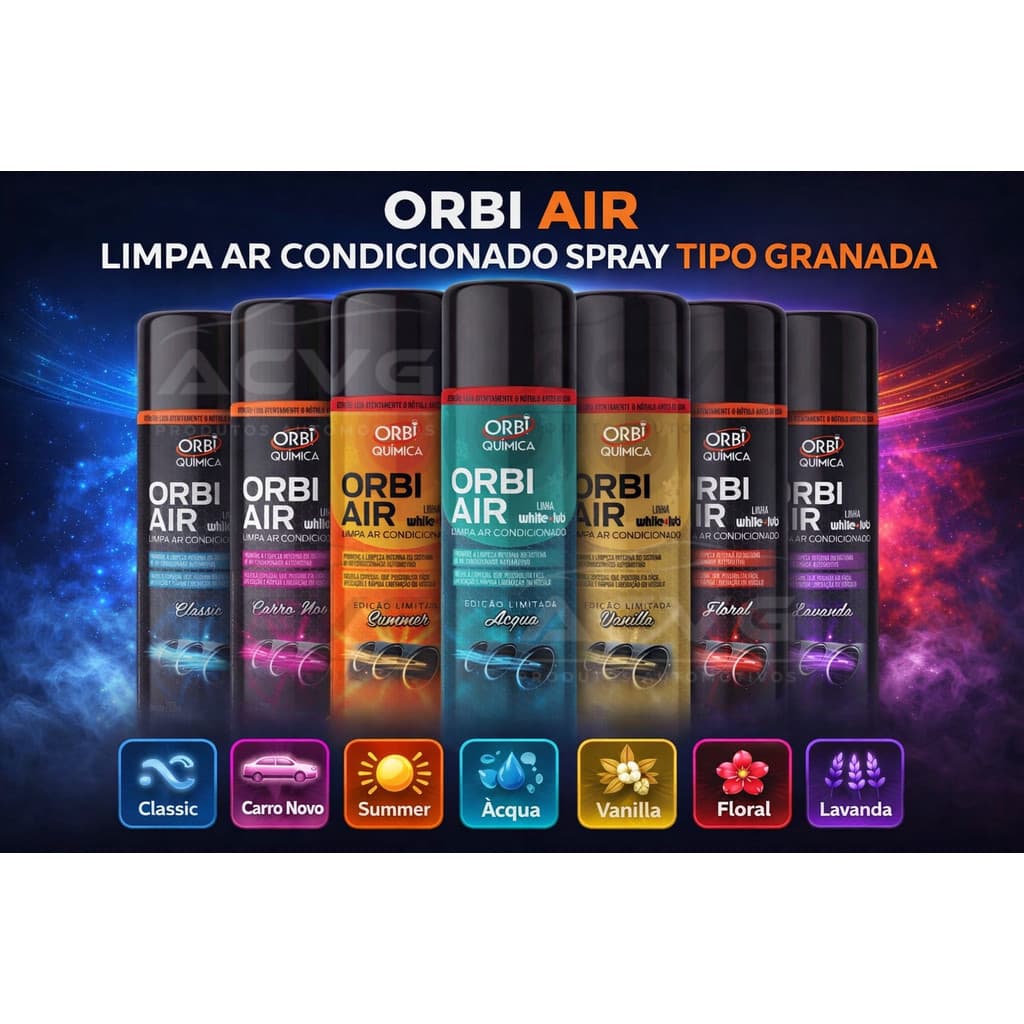 Higienizador de Ar Condicionado Automotivo Granada Orbi Antiodor