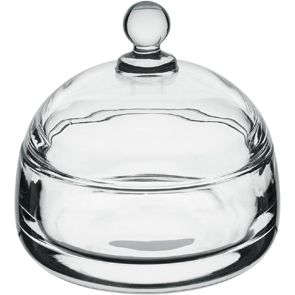 Potiche Redondo Decorativo Bomboniere Home&Co com Tampa Vidro 9x10 Transparente