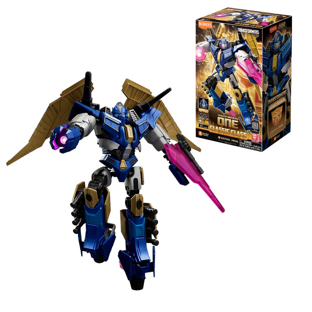 Boneco Articulado Montável Blokees Transformers Classic Class Sentinel Prime 14 Colecionável Model Kit