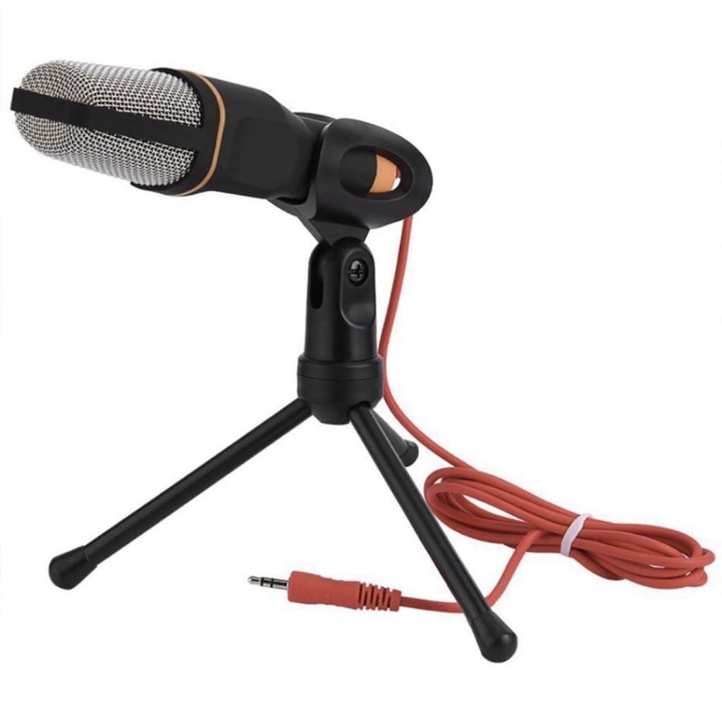 Microfone Condensador Estéreo De Mesa Sf-666-q-888 + Tripé