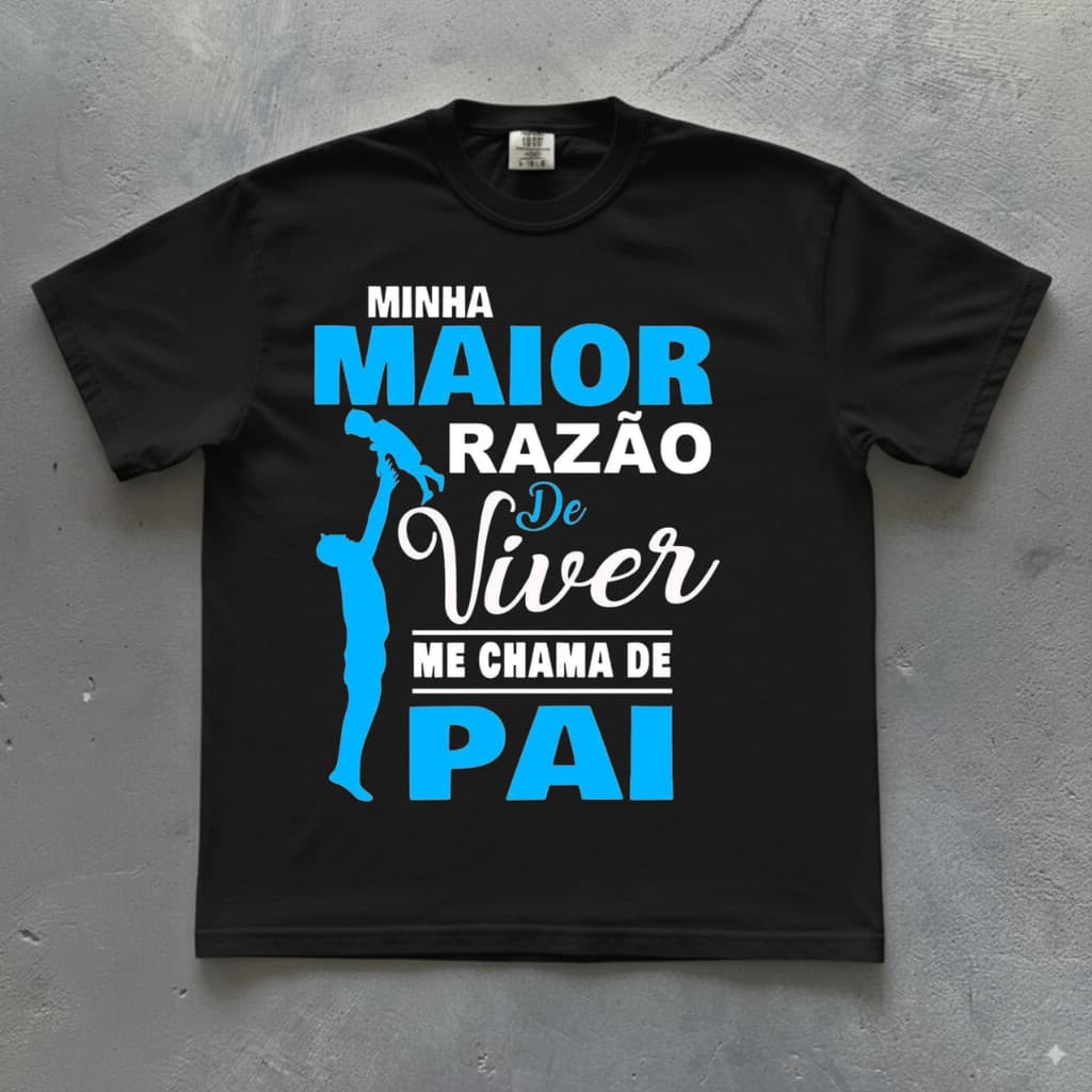 Camiseta Pais E Filhos Frases  Regular Disponivel Em Plus size E Oversizide
