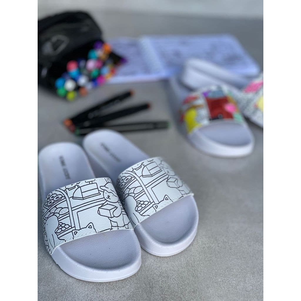 Chinelo Infantil Para Criança Personalizar, Pintar com Canetinha Chinelinh;goods Infantil #floribella