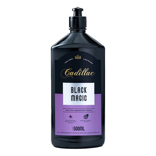 Pneu Pretinho Black Magic Cadillac 500ml  Brilho Intenso E Proteção Duradoura!