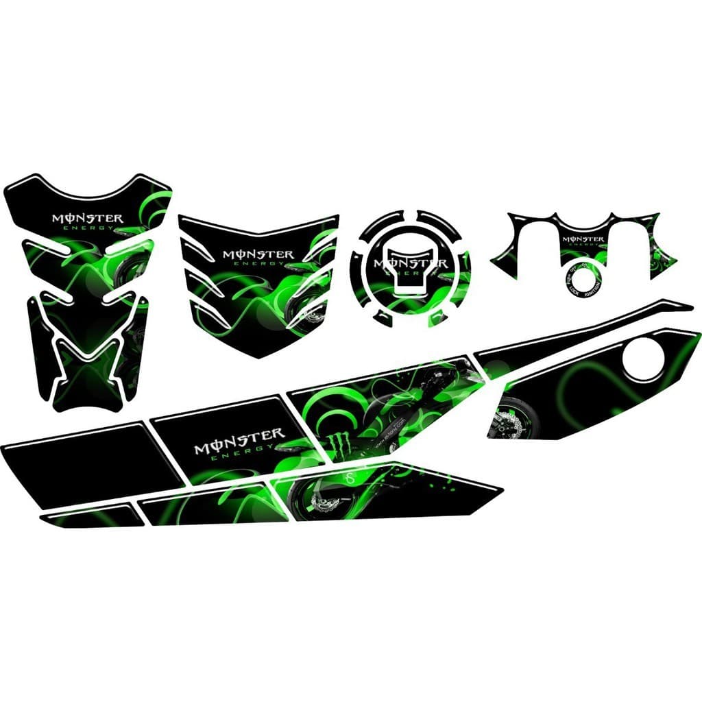 Adesivo Premium Moto Tankpad 3D Protetor Tanque Bocal Rabeta Mesa Ignição Escape Escapamento Fan Titan 125i 160 Mons
