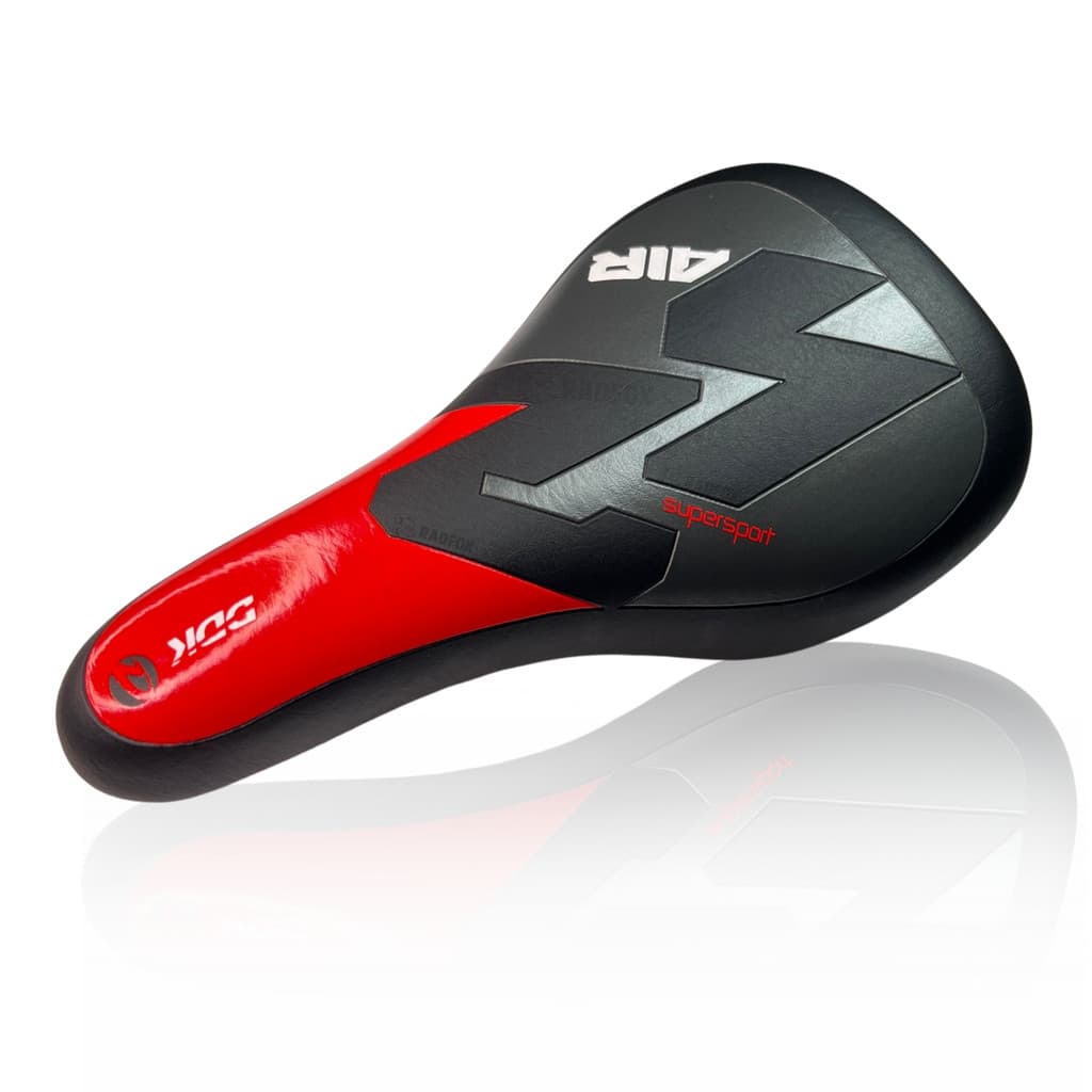 Selim DDK 2032 BMX DJ DH Grau 243mm Preto Cinza E Vermelho
