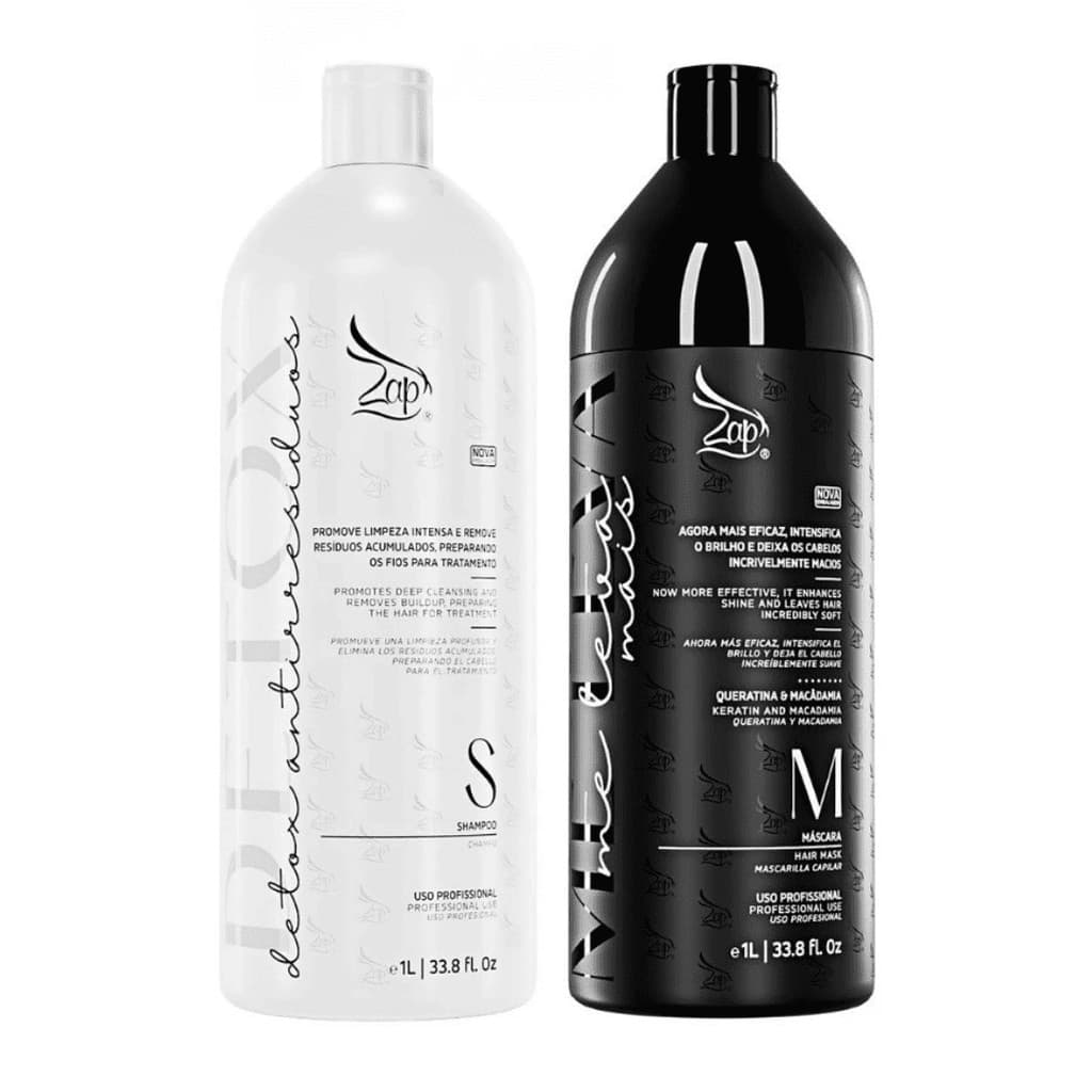 Kit Progressiva Zap Me Leva Black - 2x1l