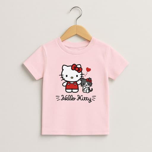 Blusa Infantil Hello Kitty Feminina Casual