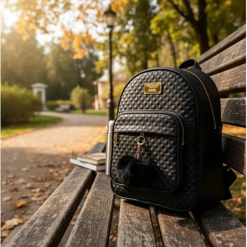 Mochila Bolsa Feminina De Costas Casual Delicada + Brinde