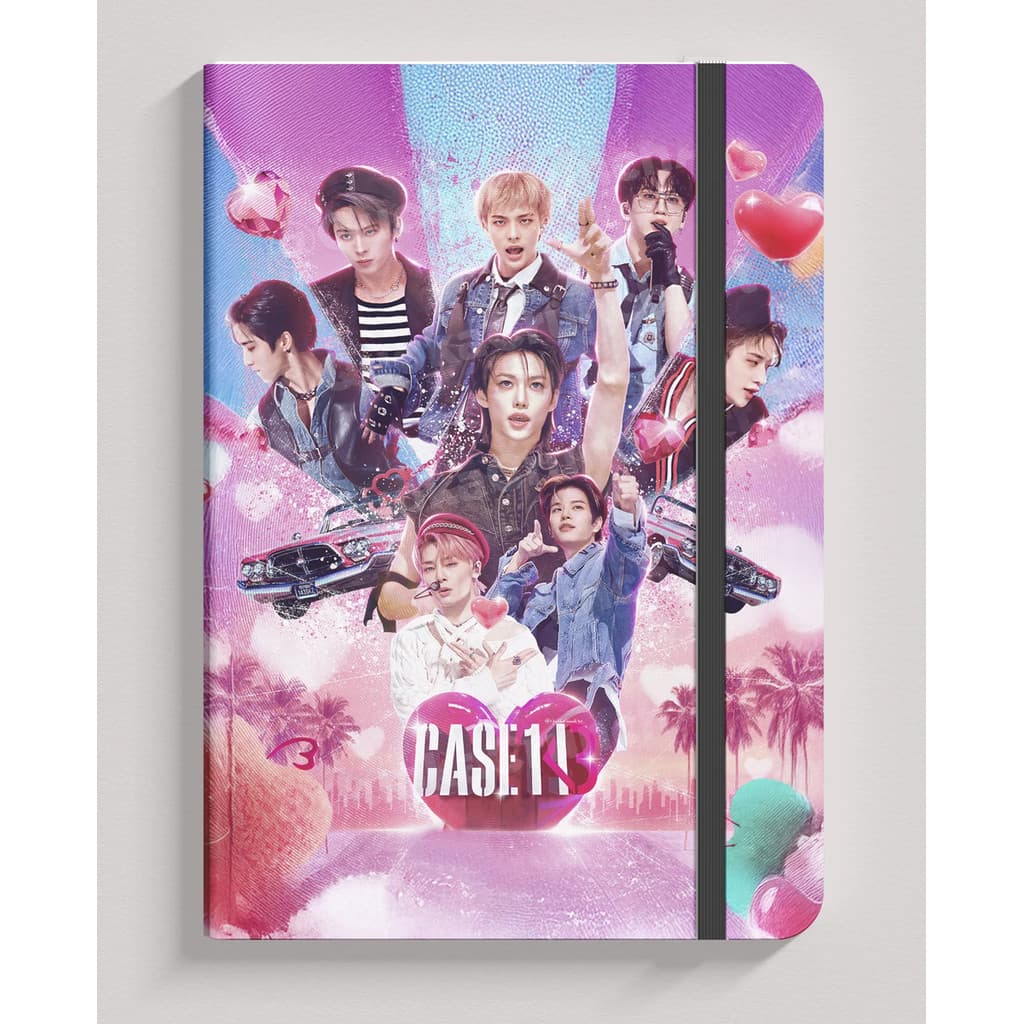 Caderno Sketchbook Ou Anotações Case 143 Stray Kids  21x14cm