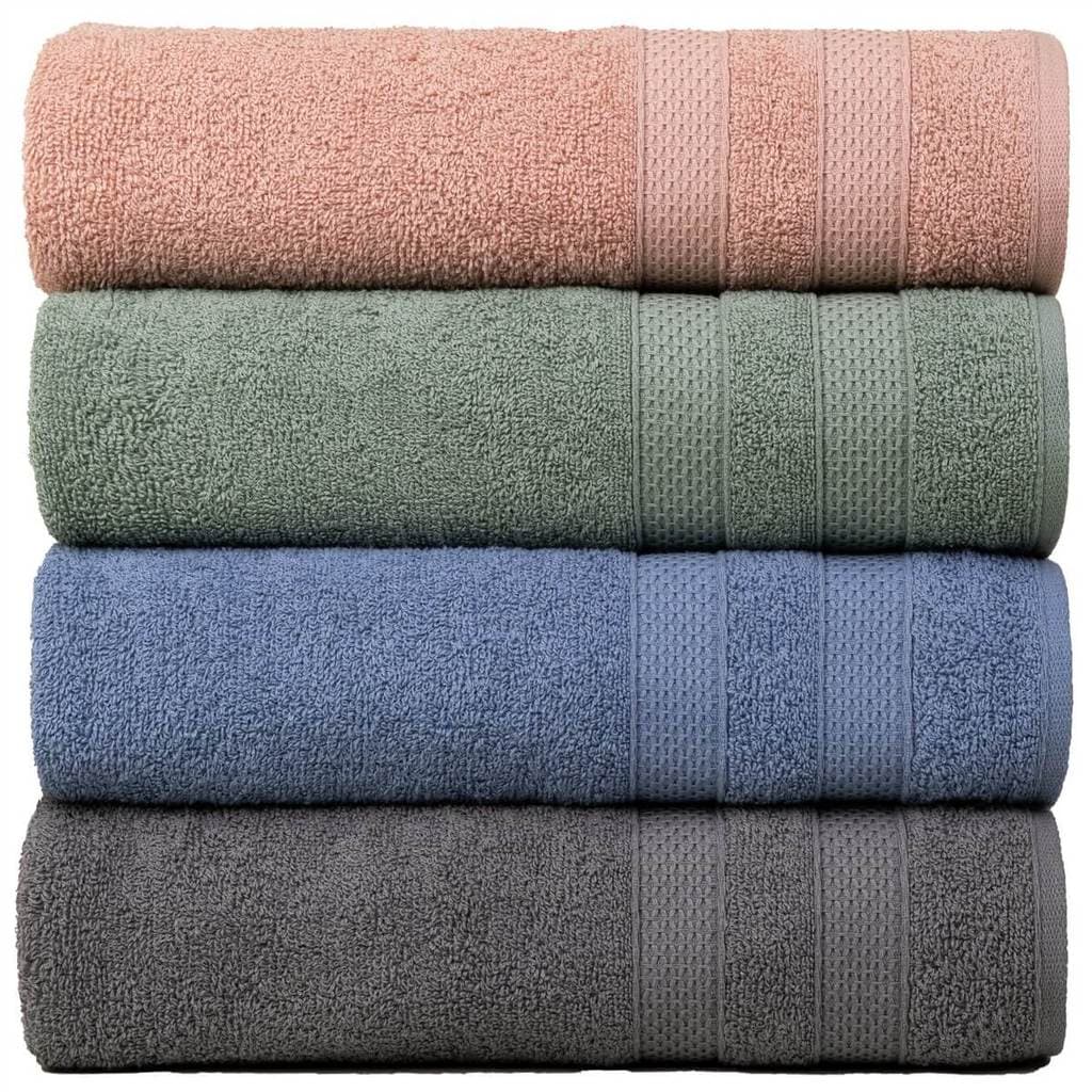 Kit 4 Toalhas De Rosto Extra Macia Fio Penteado - Comfort