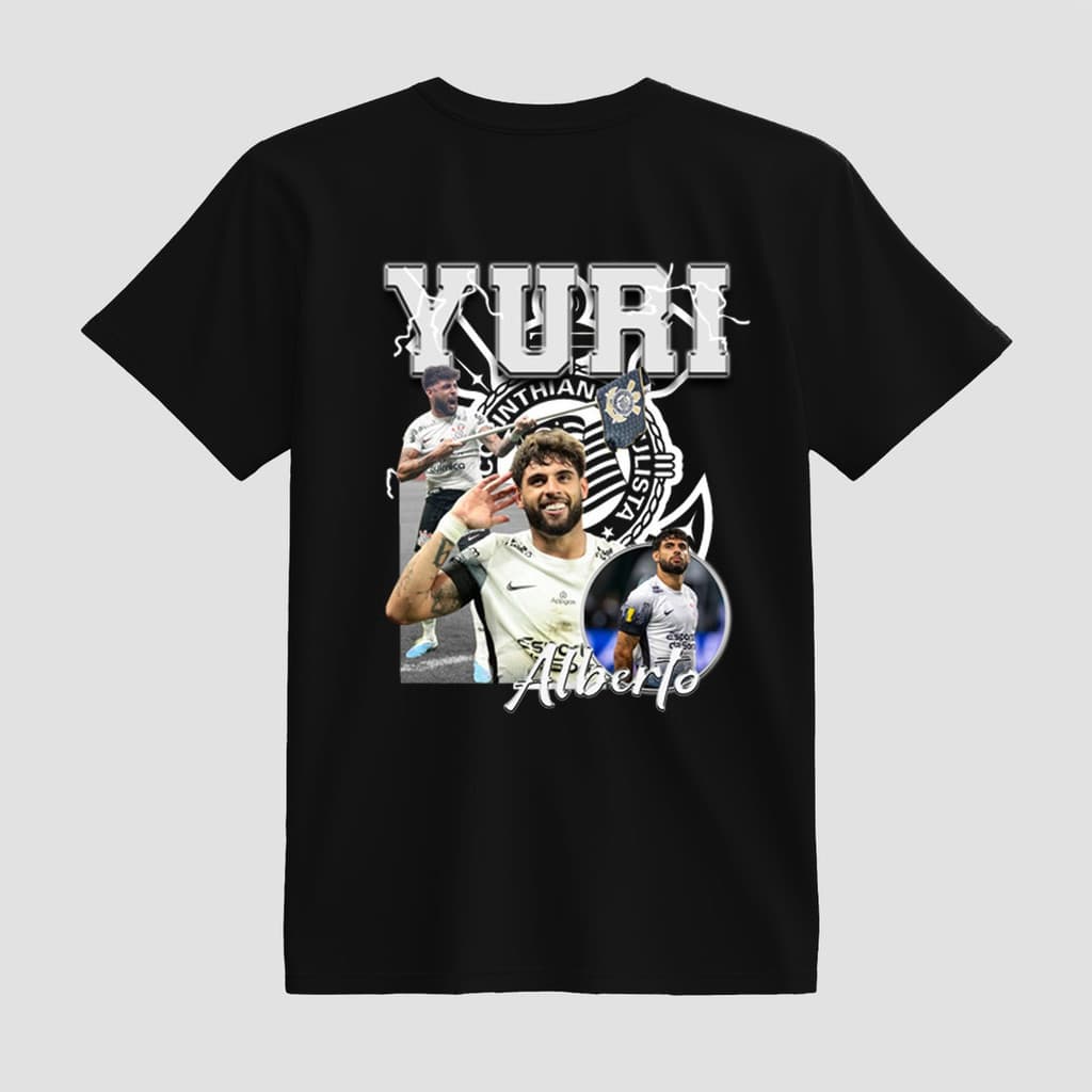 Camiseta Yuri Alberto Timão 100% Algodão Premium Macia