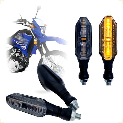 Kit 4 Seta Esportiva P26 Yamaha Xtz 125 2008 2009 2010 2011 Par Preto