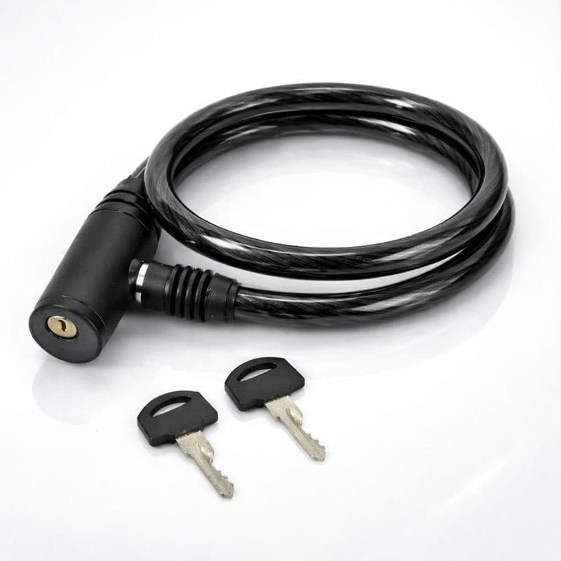 Cadeado Para Bicicleta e Moto Com Cabo De Aço 63 Cm