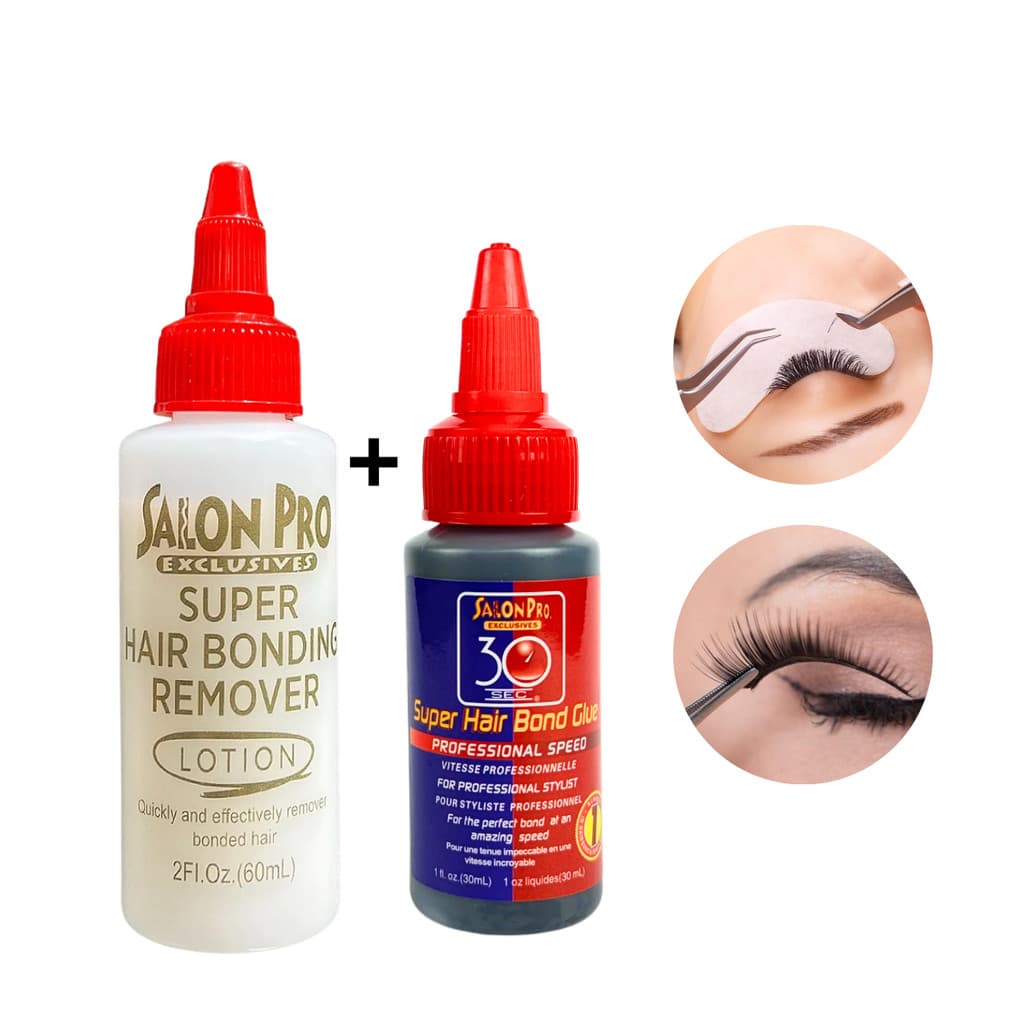 Salon Pro 30 Sec 30ml + Loção Removedora 60ml Salon Pro Para Cílios