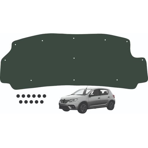 Forro Capo Sandero Logan 15 A 19 Autoadesivo + Presilhas