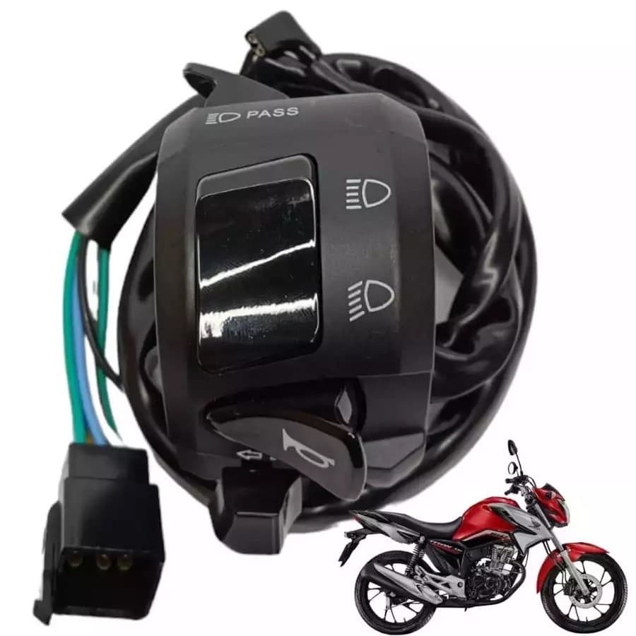 Chave de Luz Punho Com Lampejador Titan 160 Start 150 2014 a 2024