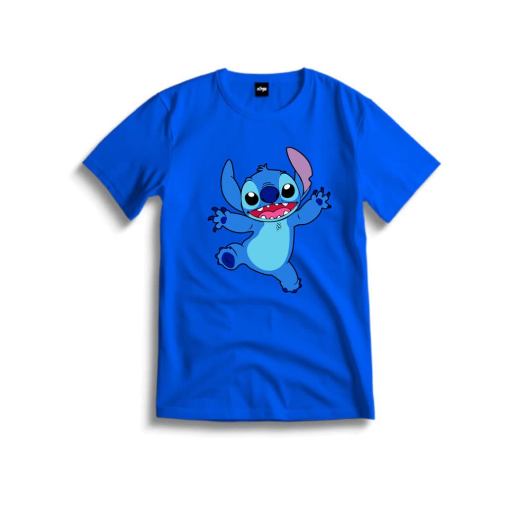 Camiseta Infantil Stitch Juvenil 100% Algodão