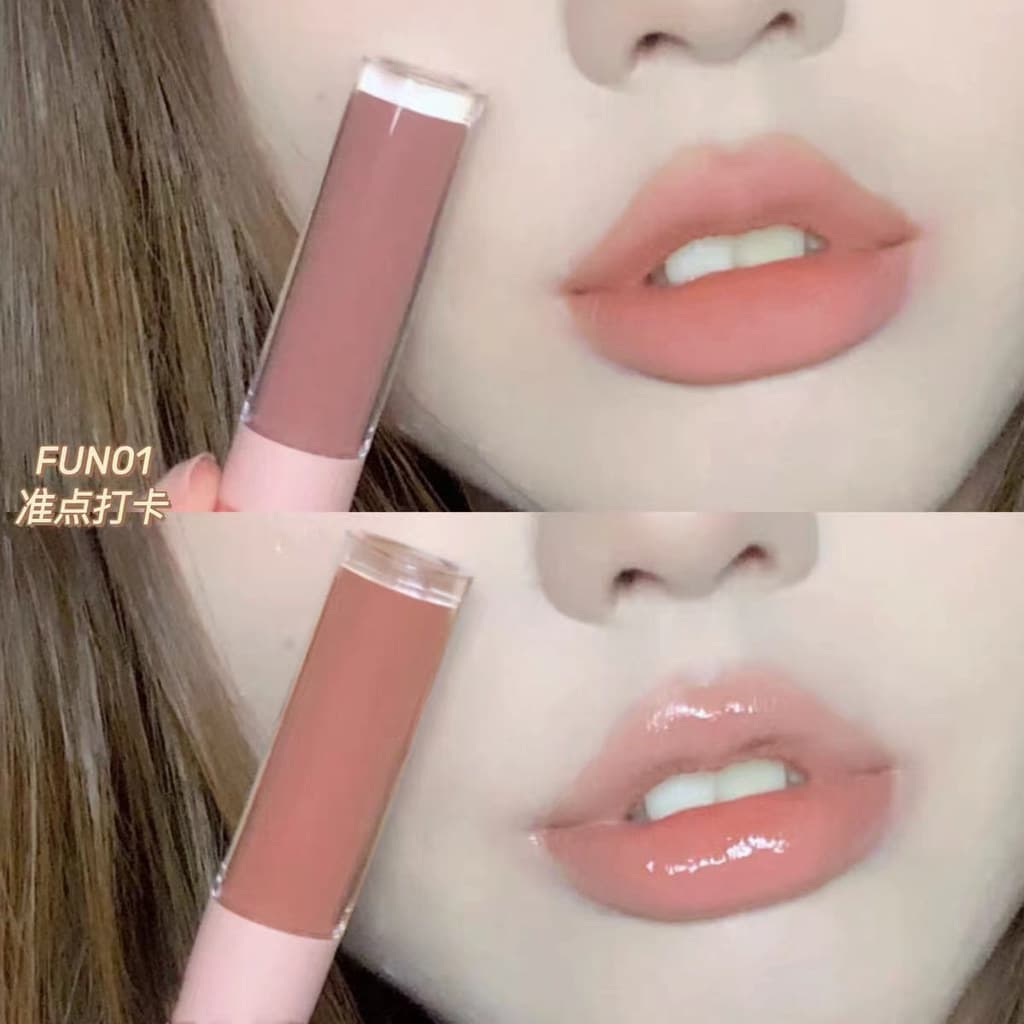 Puro desejo brilho labial de duas cabeças brilho labial de duas cores fosco brilho labial espelho brilho labial batom br