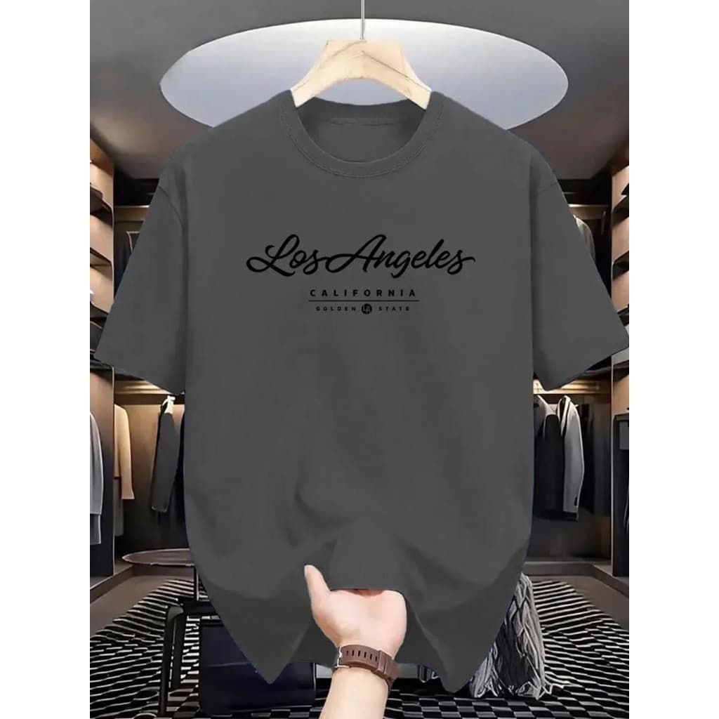 Camiseta Masculina Los Angeles Camisa 100% Algodão Blusa Malha Premiu Lançamento
