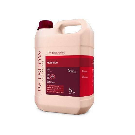 Condicionador Morango Pet Show 5L Para Cães e Gatos