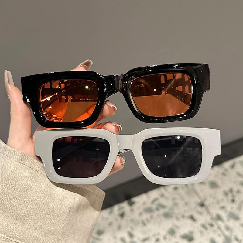 Óculos De Sol Femininos , Quadrados De Armação Grossa Da Moda Masculina E Feminina
